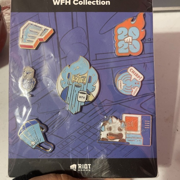 NEW Rare Exclusive Riot Games WFH Collection Pins - Picture 5 of 5